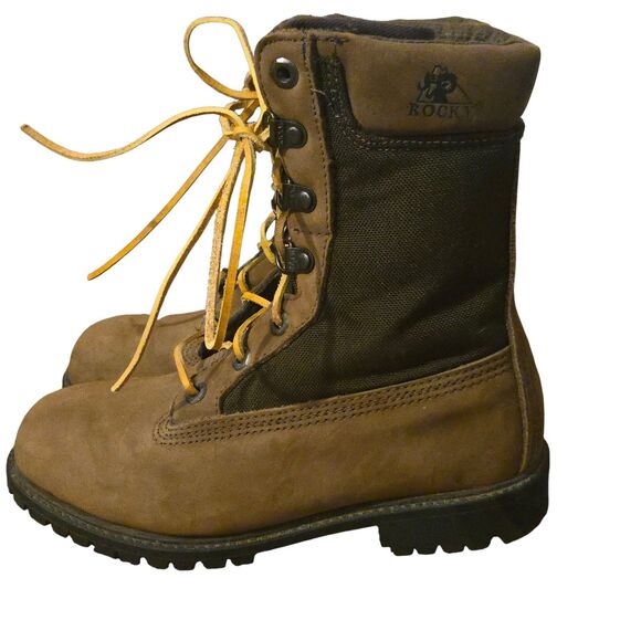 Rockys Thinsulate Work Boots Womens 6.5 M Thinsulate Oil Reistant - Picture 4 of 12